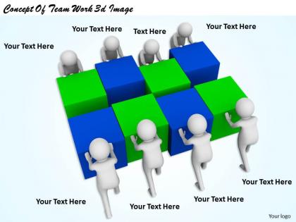 1113 concept of team work 3d image ppt graphics icons powerpoint