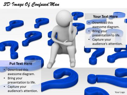 1813 3d image of confused man ppt graphics icons powerpoint