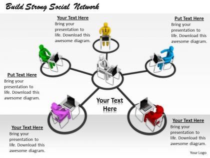 2413 build strong social network ppt graphics icons powerpoint