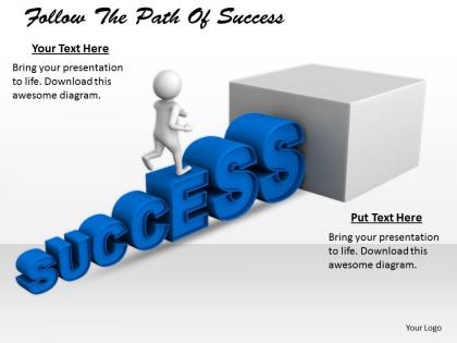 2413 follow the path of success ppt graphics icons powerpoint
