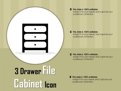3 drawer file cabinet icon