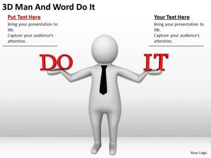 3d man and word do it ppt graphics icons powerpoint