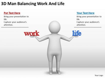 3d man balancing work and life ppt graphics icons powerpoint