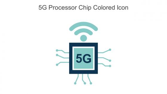 5G Processor Chip Colored Icon In Powerpoint Pptx Png And Editable Eps Format