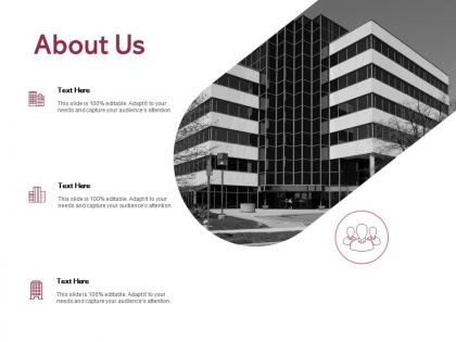 About us communication business e48 ppt powerpoint presentation icon skills