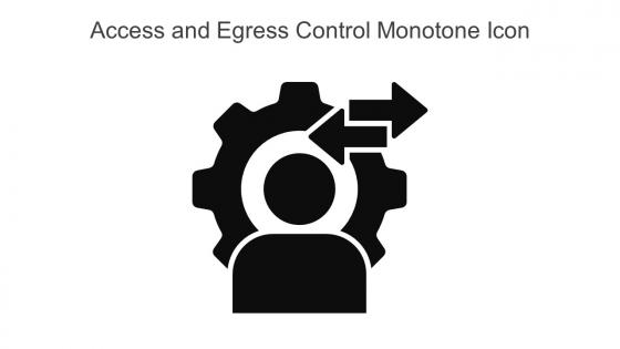 Access And Egress Control Monotone Icon In Powerpoint Pptx Png And Editable Eps Format