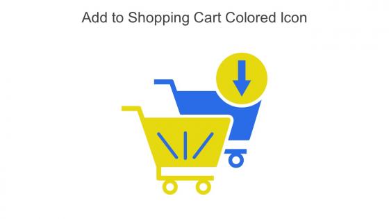Add To Shopping Cart Colored Icon In Powerpoint Pptx Png And Editable Eps Format