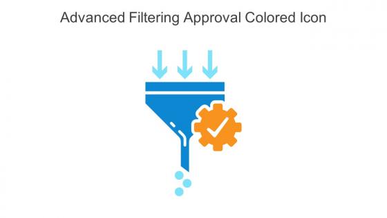 Advanced Filtering Approval Colored Icon In Powerpoint Pptx Png And Editable Eps Format