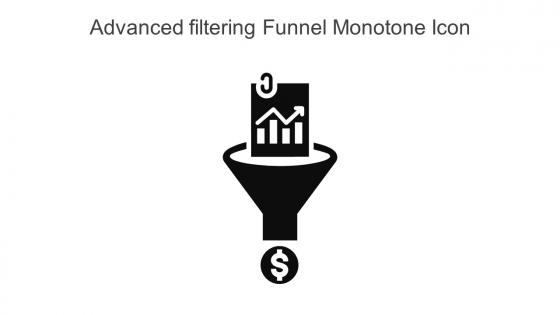 Advanced Filtering Funnel Monotone Icon In Powerpoint Pptx Png And Editable Eps Format