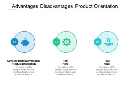 Advantages disadvantages product orientation ppt powerpoint presentation icon image cpb