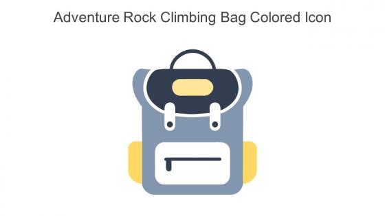 Adventure Rock Climbing Bag Colored Icon In Powerpoint Pptx Png And Editable Eps Format