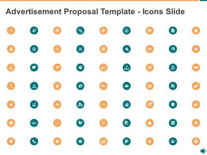 Advertisement proposal template icons slide ppt powerpoint presentation infographics graphics