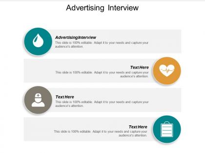 Advertising interview ppt powerpoint presentation model icons cpb