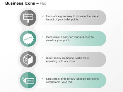 Advertising promotion product price ppt icons graphics