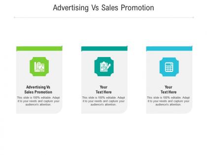 Advertising vs sales promotion ppt powerpoint presentation icon gallery cpb