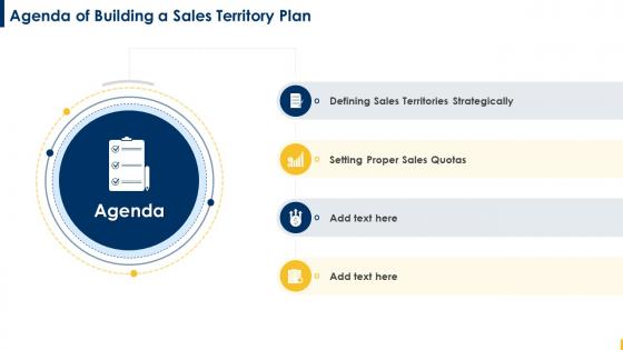 Agenda Of Building A Sales Territory Plan Ppt Icon Example Introduction