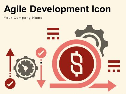 Agile development icon iteration process stopwatch planning project software