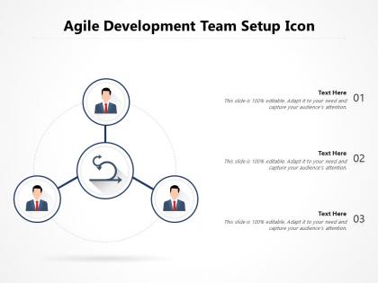 Agile development team setup icon