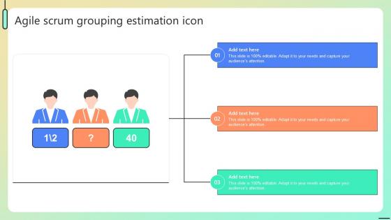 Agile Scrum Grouping Estimation Icon Ppt Powerpoint