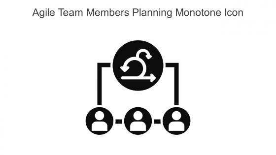 Agile Team Members Planning Monotone Icon In Powerpoint Pptx Png And Editable Eps Format