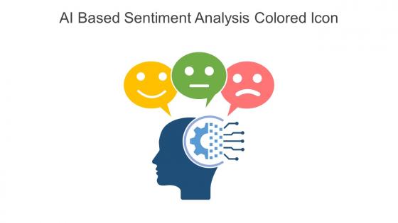 AI Based Sentiment Analysis Colored Icon In Powerpoint Pptx Png And Editable Eps Format