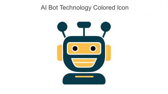 AI Bot Technology Colored Icon In Powerpoint Pptx Png And Editable Eps Format
