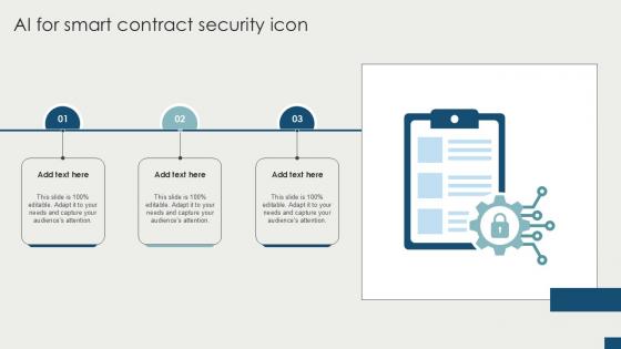 AI For Smart Contract Security Icon Ppt Example