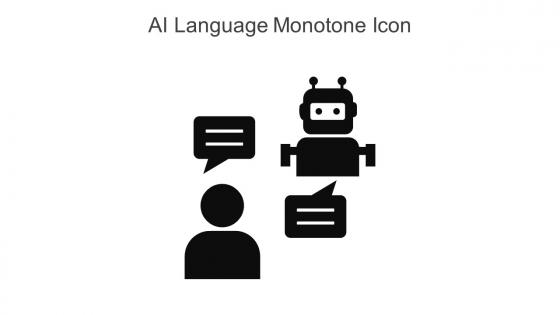 AI Language Monotone Icon In Powerpoint Pptx Png And Editable Eps Format