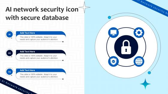 Ai Network Security Icon With Secure Database