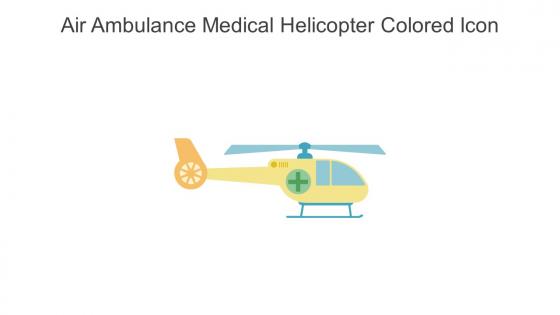 Air Ambulance Medical Helicopter Colored Icon In Powerpoint Pptx Png And Editable Eps Format