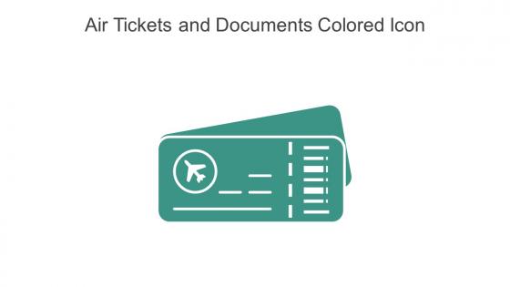 Air Tickets And Documents Colored Icon In Powerpoint Pptx Png And Editable Eps Format