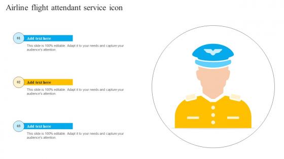 Airline Flight Attendant Service Icon