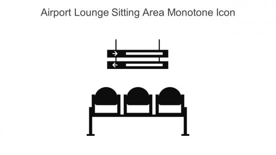 Airport Lounge Sitting Area Monotone Icon In Powerpoint Pptx Png And Editable Eps Format