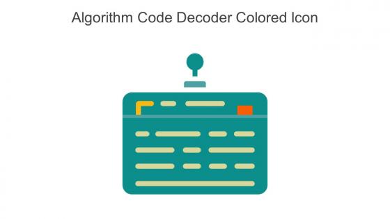 Algorithm Code Decoder Colored Icon In Powerpoint Pptx Png And Editable Eps Format