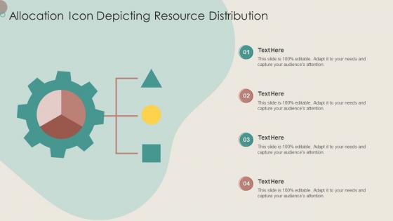 Allocation Icon Depicting Resource Distribution