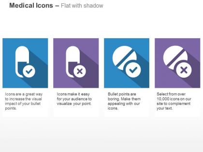 Allowed and not allowed capsules and tablets ppt icons graphics