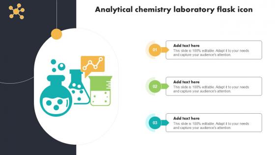 Analytical Chemistry Laboratory Flask Icon PPT Example