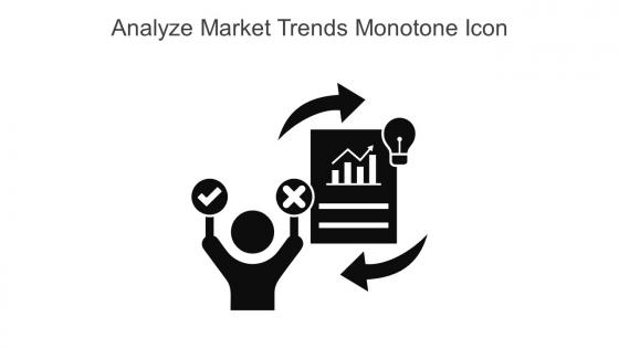 Analyze Market Trends Monotone Icon In Powerpoint Pptx Png And Editable Eps Format
