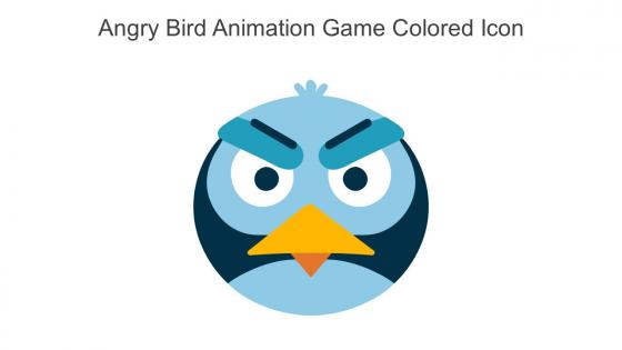 Angry Bird Animation Game Colored Icon In Powerpoint Pptx Png And Editable Eps Format