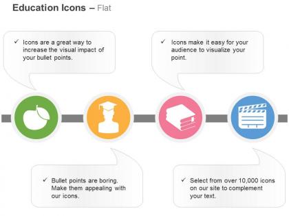 Apple collegian treatise cinematography ppt icons graphics