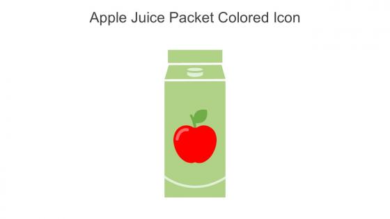 Apple Juice Packet Colored Icon In Powerpoint Pptx Png And Editable Eps Format