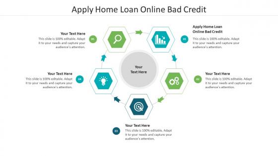 Apply home loan online bad credit ppt powerpoint presentation outline icons cpb