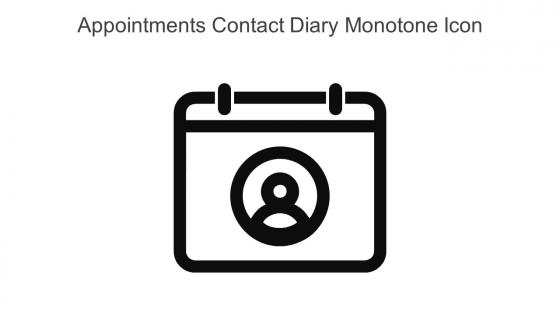 Appointments Contact Diary Monotone Icon In Powerpoint Pptx Png And Editable Eps Format