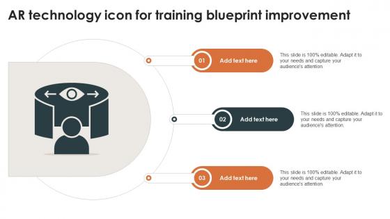 AR Technology Icon For Training Blueprint Improvement