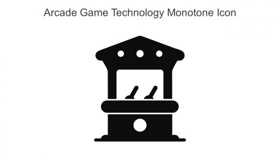 Arcade Game Technology Monotone Icon In Powerpoint Pptx Png And Editable Eps Format