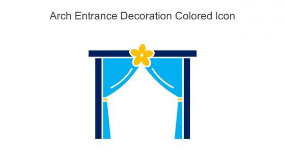 Arch Entrance Decoration Colored Icon In Powerpoint Pptx Png And Editable Eps Format