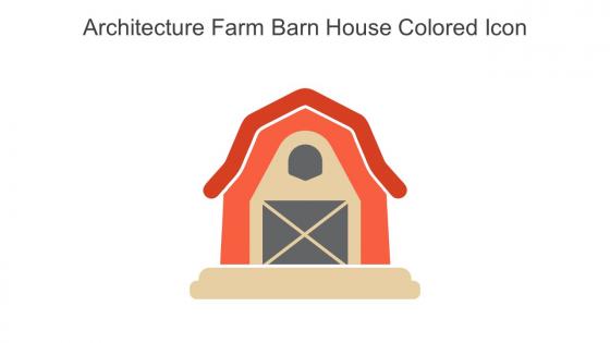 Architecture Farm Barn House Colored Icon In Powerpoint Pptx Png And Editable Eps Format