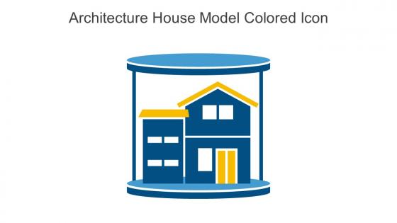 Architecture House Model Colored Icon In Powerpoint Pptx Png And Editable Eps Format