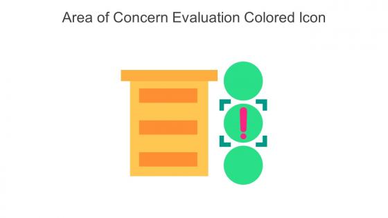 Area Of Concern Evaluation Colored Icon In Powerpoint Pptx Png And Editable Eps Format