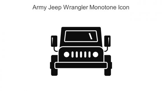 Army Jeep Wrangler Monotone Icon In Powerpoint Pptx Png And Editable Eps Format